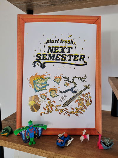 Print 'NEXT SEMESTER'