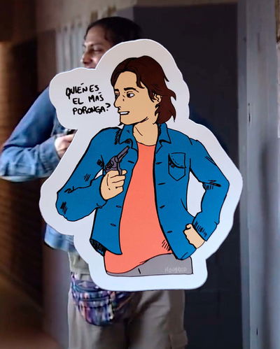 Sticker "Quién es el más poronga?"