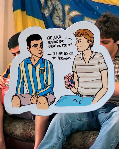 Sticker "Viene el pollo?"