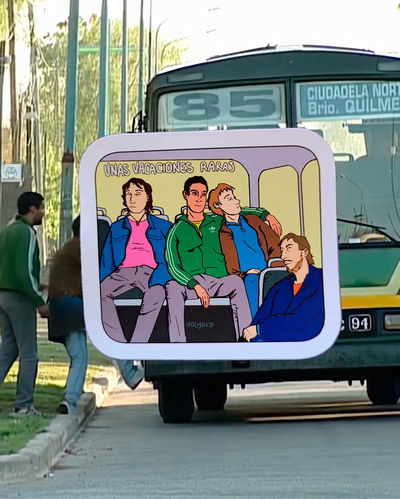 Sticker "Vacaciones raras"