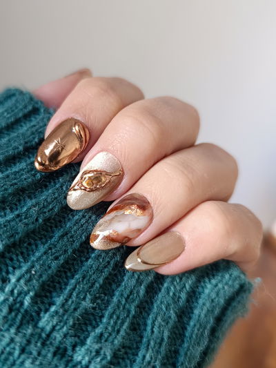 Golden marble