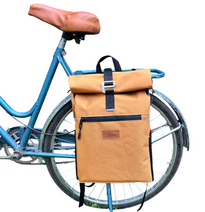 ROLL TOP - Alforja mochila camel