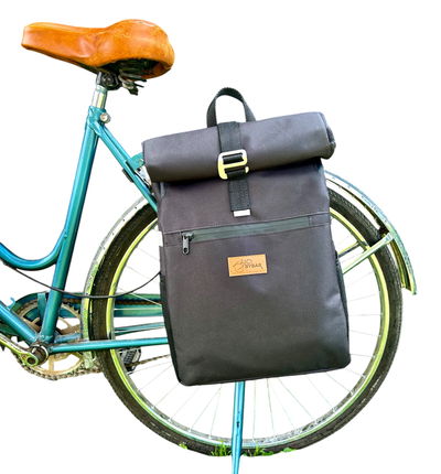 ROLL TOP - Alforja mochila negro