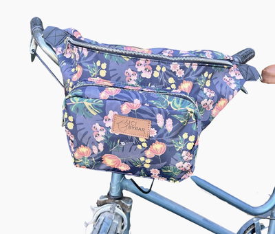 Maxi Riñonera - Floral Azul