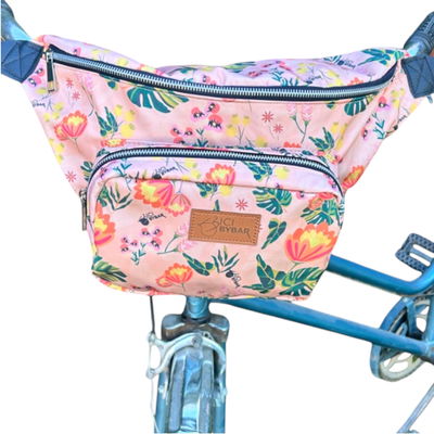 Maxi Riñonera - Floral Durazno