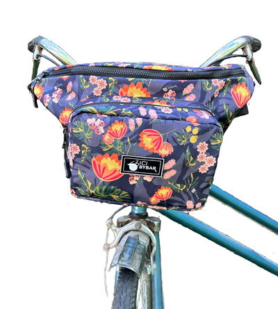 Maxi Riñonera - Floral Azul