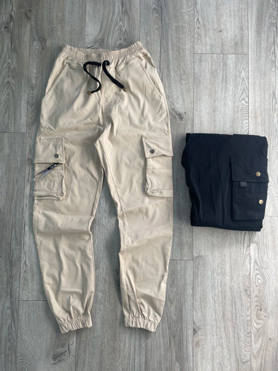 JOGGER CARGO LISO BEIGE BENGALINA