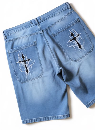 Bermuda Jean baggy DISEÑO CRUZ