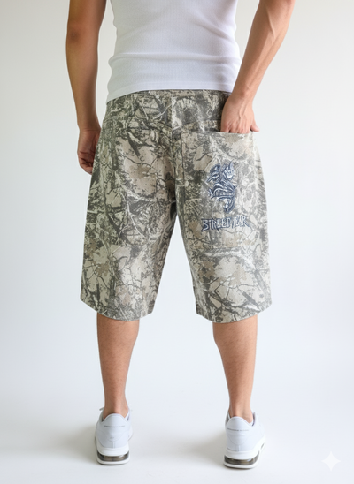 Bermuda Jean baggy Camuflada SW