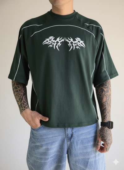 Remera Boxy Fit tribal