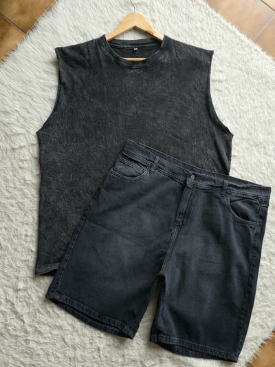 Combo Musculosa washed+ Bermuda mom