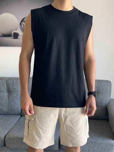 Musculosa lisa oversize 