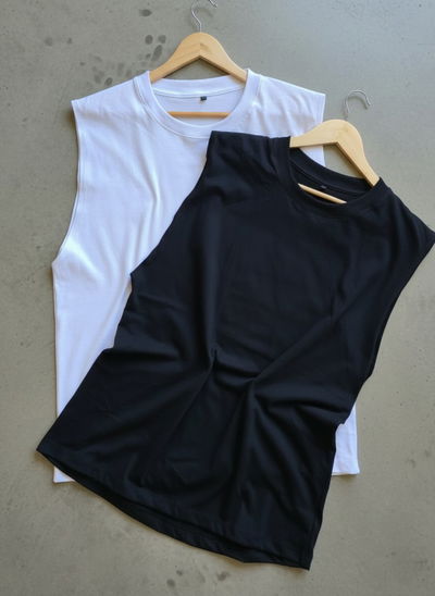 Musculosa lisa oversize 