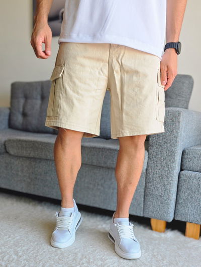 Bermuda mom cargo beige Art 292