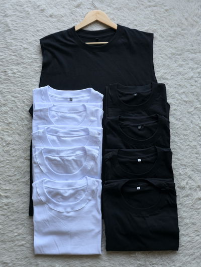 X10 Musculosas lisas oversize