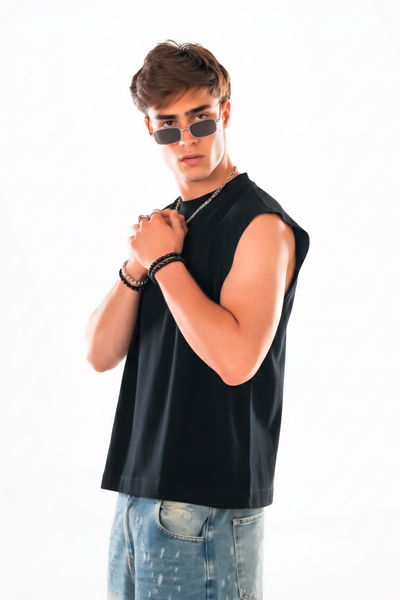 Musculosa lisa oversize 