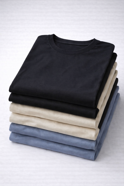 Pack emprendedor x5 boxy remeras lisas