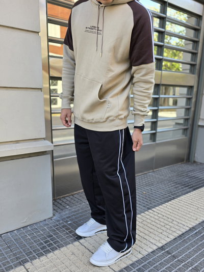 Outfit Buzo + Baggy con tiras 