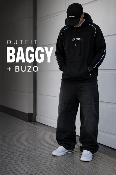 Outfit Baggy + buzo different