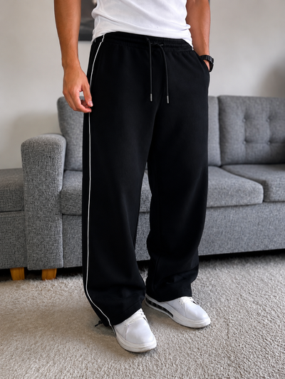 Pantalon baggy algodón con doble vivo premium