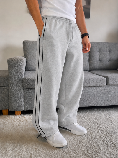 Pantalon baggy algodón con doble vivo premium