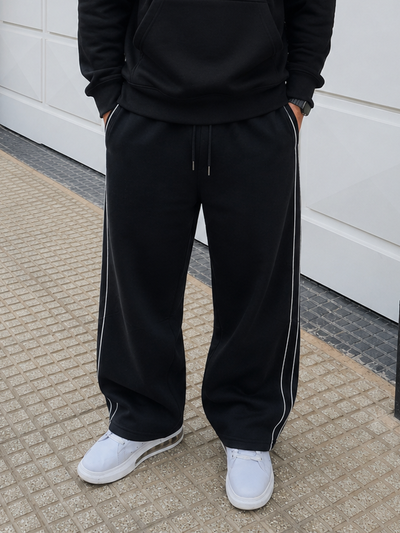 Pantalon baggy algodón con doble vivo premium