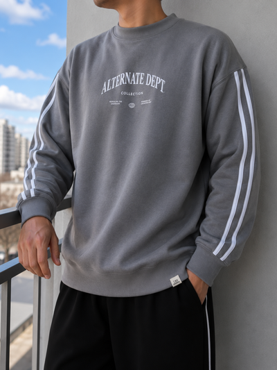 Buzo oversize cuello redondo premium