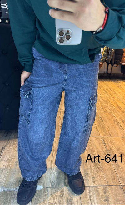 PANTALON JEAN BAGGY CARGO Art 641