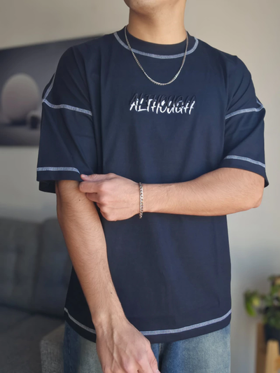 REMERA OVERSIZE DOBLE BORDADO