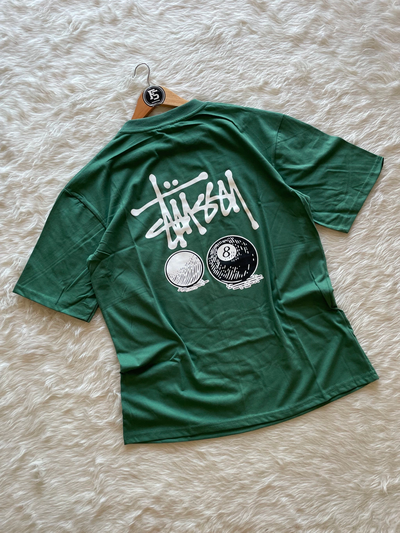 REMERA OVERSIZE STUSSY VERDE