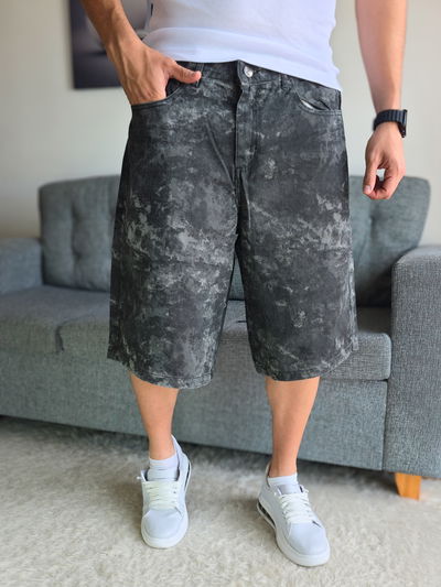 Bermuda Jean baggy camuflado 