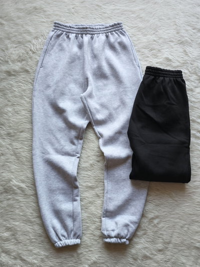 Pantalon frizado gris - M (Liquidacion)