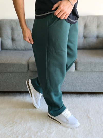 Pantalon frizado verde - XXL (Liquidacion)