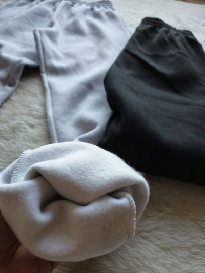 Pantalon frizado gris - M (Liquidacion)