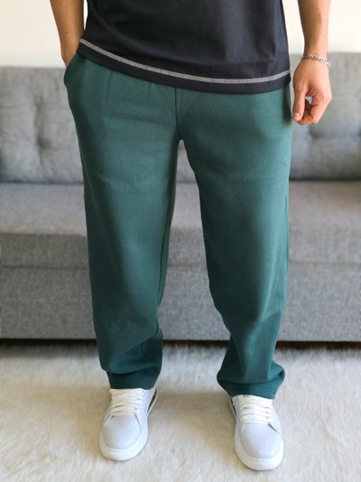 Pantalon frizado verde - XXL (Liquidacion)