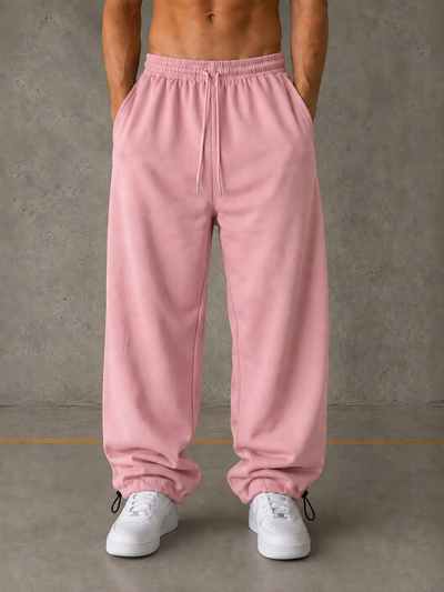 Pantalon Rosa baggy rústico pesado premium