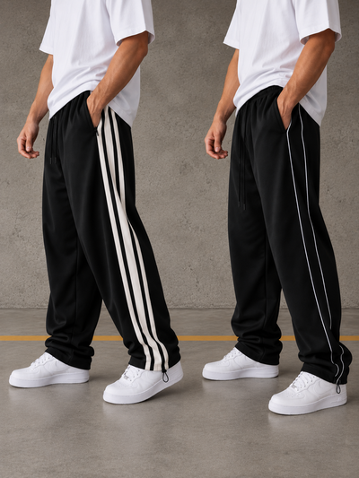 🔥Combo x2 Pantalones doble tira y franja premium