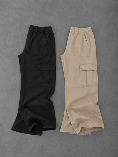 🔥Combo x2 pantalones cargo de gabardina