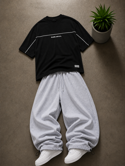 🔥Combo #9 Remera Subliminal + Baggy rústico