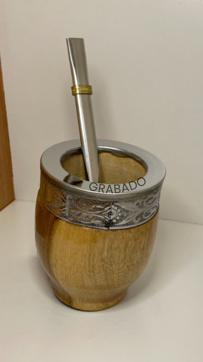 PROMO Imperial de algarrobo+bombilla+grabado personalizado