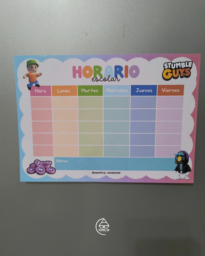 Horario imantado