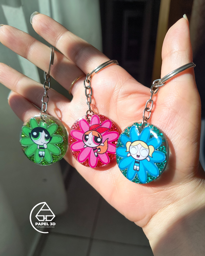 Set de llaveros Chicas Superpoderosas