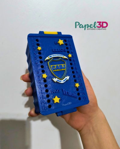 Truquera Boca Juniors - Box Naipes Anotador Truco