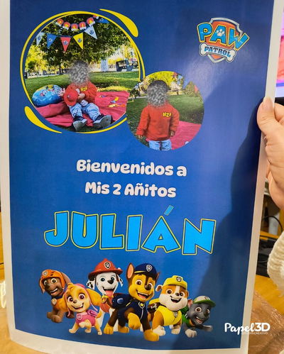 Cartel Bienvenidos A3