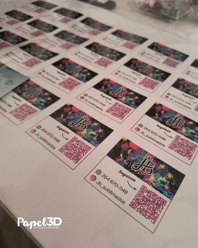 Plancha de stickers adhesivos A3 