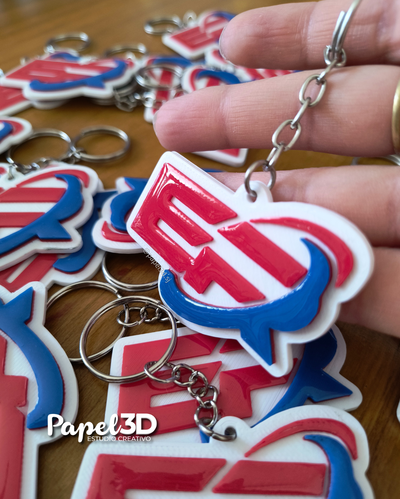 Llaveros 3D resinados para marcas