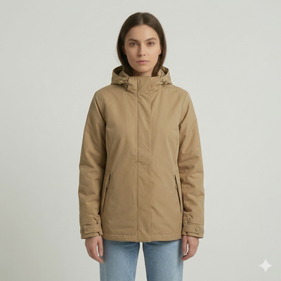 Campera Mujer Invierno 2 en 1 Impermeable Abrigada
