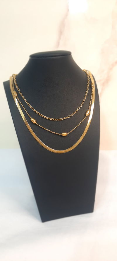 Cadenas en acero dorado💕✨️