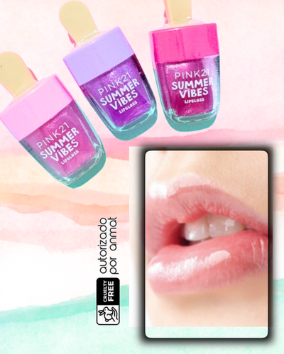 LIP GLOSS SUMMER VIBES FORMA HELADO PINK 21