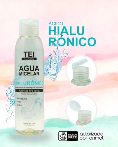 AGUA MICELAR CON ÁCIDO HIALURÓNICO TEI